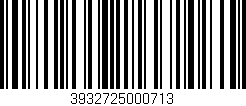 Código de barras (EAN, GTIN, SKU, ISBN): '3932725000713'