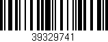 Código de barras (EAN, GTIN, SKU, ISBN): '39329741'