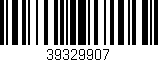 Código de barras (EAN, GTIN, SKU, ISBN): '39329907'
