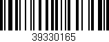 Código de barras (EAN, GTIN, SKU, ISBN): '39330165'