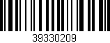 Código de barras (EAN, GTIN, SKU, ISBN): '39330209'