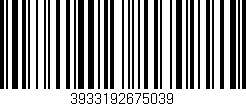 Código de barras (EAN, GTIN, SKU, ISBN): '3933192675039'