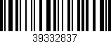 Código de barras (EAN, GTIN, SKU, ISBN): '39332837'