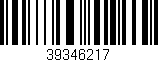 Código de barras (EAN, GTIN, SKU, ISBN): '39346217'