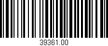 Código de barras (EAN, GTIN, SKU, ISBN): '39361.00'