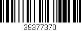 Código de barras (EAN, GTIN, SKU, ISBN): '39377370'