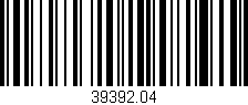 Código de barras (EAN, GTIN, SKU, ISBN): '39392.04'