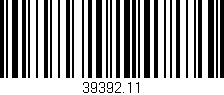 Código de barras (EAN, GTIN, SKU, ISBN): '39392.11'