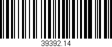 Código de barras (EAN, GTIN, SKU, ISBN): '39392.14'