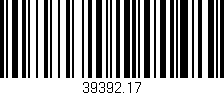 Código de barras (EAN, GTIN, SKU, ISBN): '39392.17'