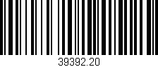 Código de barras (EAN, GTIN, SKU, ISBN): '39392.20'