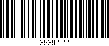 Código de barras (EAN, GTIN, SKU, ISBN): '39392.22'