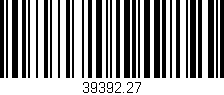 Código de barras (EAN, GTIN, SKU, ISBN): '39392.27'