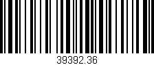 Código de barras (EAN, GTIN, SKU, ISBN): '39392.36'