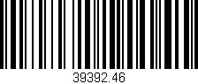 Código de barras (EAN, GTIN, SKU, ISBN): '39392.46'