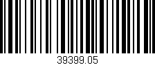 Código de barras (EAN, GTIN, SKU, ISBN): '39399.05'