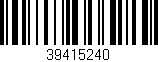 Código de barras (EAN, GTIN, SKU, ISBN): '39415240'