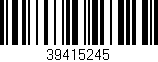Código de barras (EAN, GTIN, SKU, ISBN): '39415245'