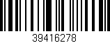 Código de barras (EAN, GTIN, SKU, ISBN): '39416278'