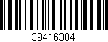 Código de barras (EAN, GTIN, SKU, ISBN): '39416304'