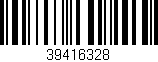 Código de barras (EAN, GTIN, SKU, ISBN): '39416328'