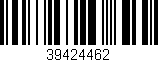 Código de barras (EAN, GTIN, SKU, ISBN): '39424462'