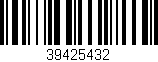 Código de barras (EAN, GTIN, SKU, ISBN): '39425432'