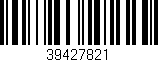Código de barras (EAN, GTIN, SKU, ISBN): '39427821'