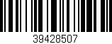 Código de barras (EAN, GTIN, SKU, ISBN): '39428507'