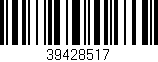 Código de barras (EAN, GTIN, SKU, ISBN): '39428517'