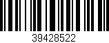 Código de barras (EAN, GTIN, SKU, ISBN): '39428522'