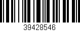 Código de barras (EAN, GTIN, SKU, ISBN): '39428546'