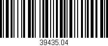 Código de barras (EAN, GTIN, SKU, ISBN): '39435.04'