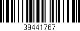 Código de barras (EAN, GTIN, SKU, ISBN): '39441767'