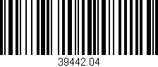 Código de barras (EAN, GTIN, SKU, ISBN): '39442.04'