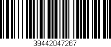 Código de barras (EAN, GTIN, SKU, ISBN): '39442047267'