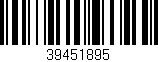 Código de barras (EAN, GTIN, SKU, ISBN): '39451895'