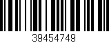 Código de barras (EAN, GTIN, SKU, ISBN): '39454749'