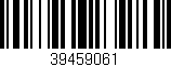 Código de barras (EAN, GTIN, SKU, ISBN): '39459061'