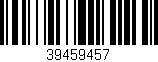 Código de barras (EAN, GTIN, SKU, ISBN): '39459457'