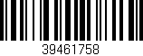 Código de barras (EAN, GTIN, SKU, ISBN): '39461758'