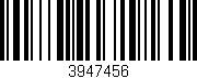 Código de barras (EAN, GTIN, SKU, ISBN): '3947456'