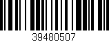Código de barras (EAN, GTIN, SKU, ISBN): '39480507'
