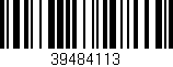 Código de barras (EAN, GTIN, SKU, ISBN): '39484113'