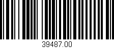 Código de barras (EAN, GTIN, SKU, ISBN): '39487.00'