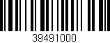 Código de barras (EAN, GTIN, SKU, ISBN): '39491000'