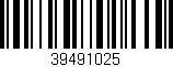 Código de barras (EAN, GTIN, SKU, ISBN): '39491025'
