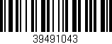Código de barras (EAN, GTIN, SKU, ISBN): '39491043'