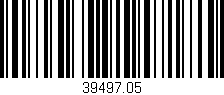 Código de barras (EAN, GTIN, SKU, ISBN): '39497.05'