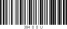 Código de barras (EAN, GTIN, SKU, ISBN): '394_0_0_U'